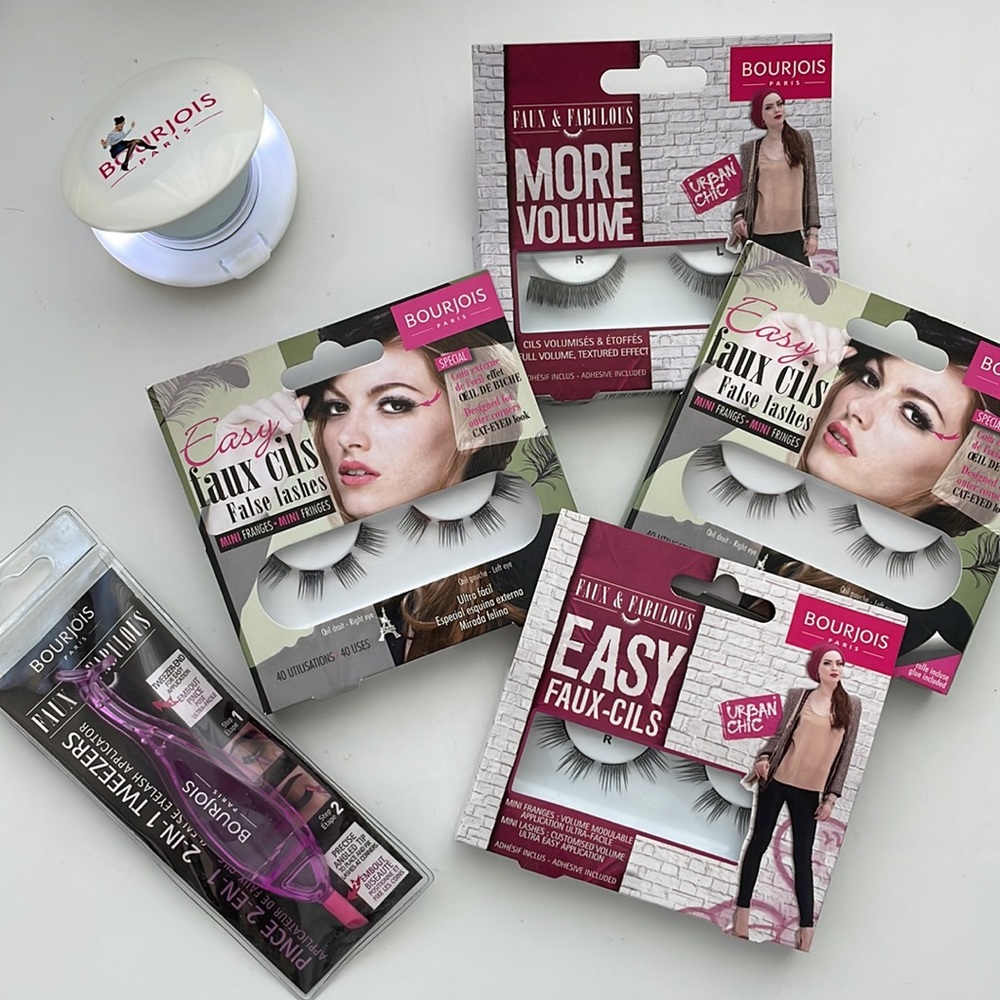 🛍3 for $25🛍 NIB Bourjois False Lashes + Mirror